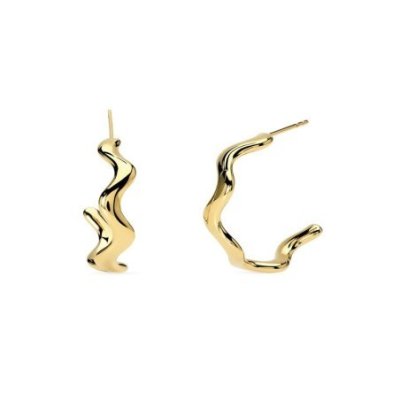 Kidult - Orecchini In Acciaio - Pvd Giallo