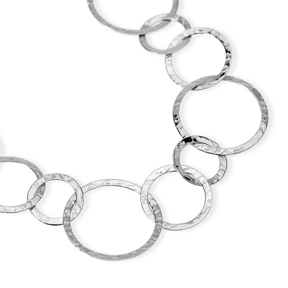 Kidult - Collana In Acciaio 316L - Martellato - 90 Cm