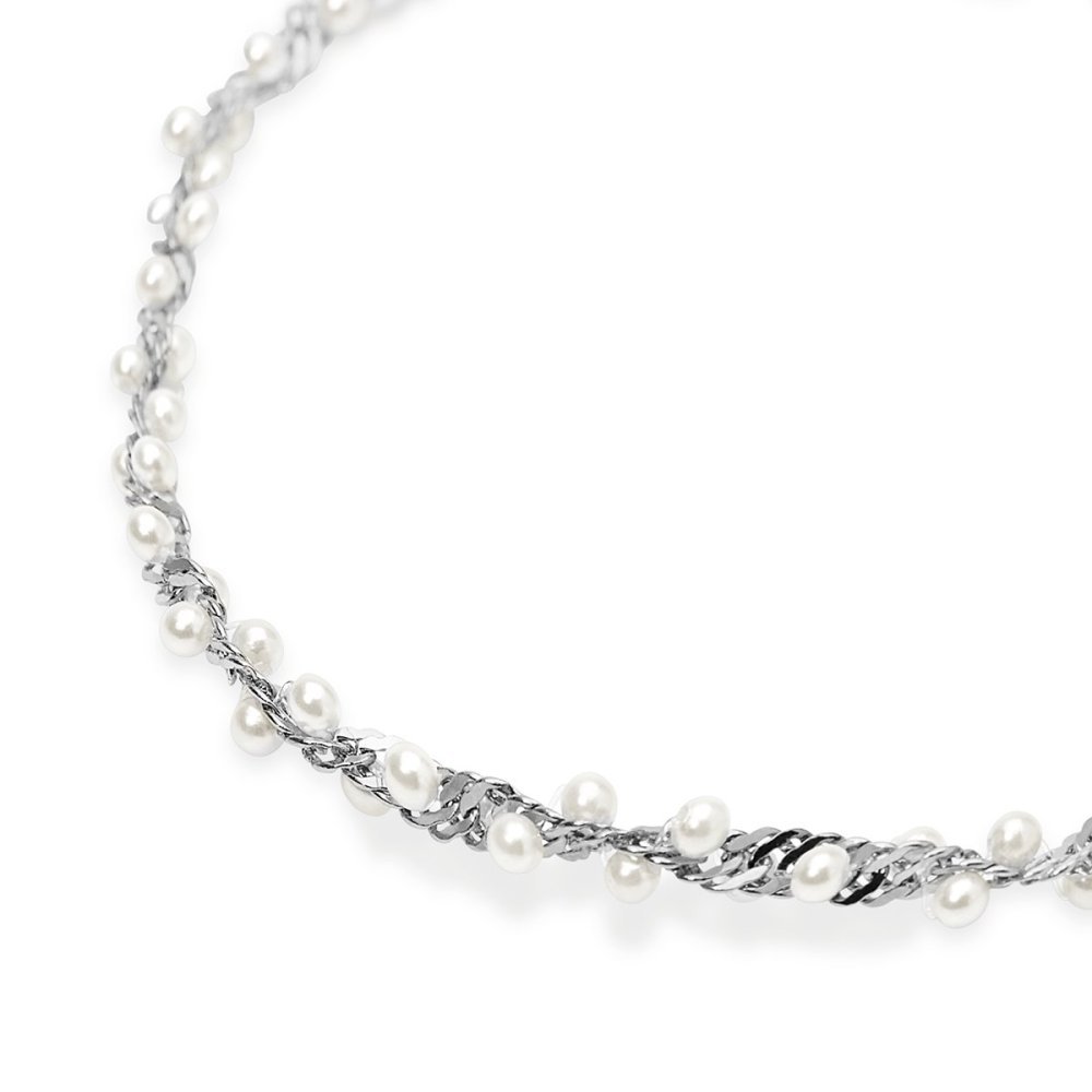 Kidult - Bracciale In Acciaio - Perle Conchiglia