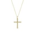 Amen - Collana Croce Intrecciata - Ottone Dorato
