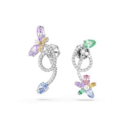 Swarovski - Orecchini Ariana Grande - Placcato Rodio - Multicolore