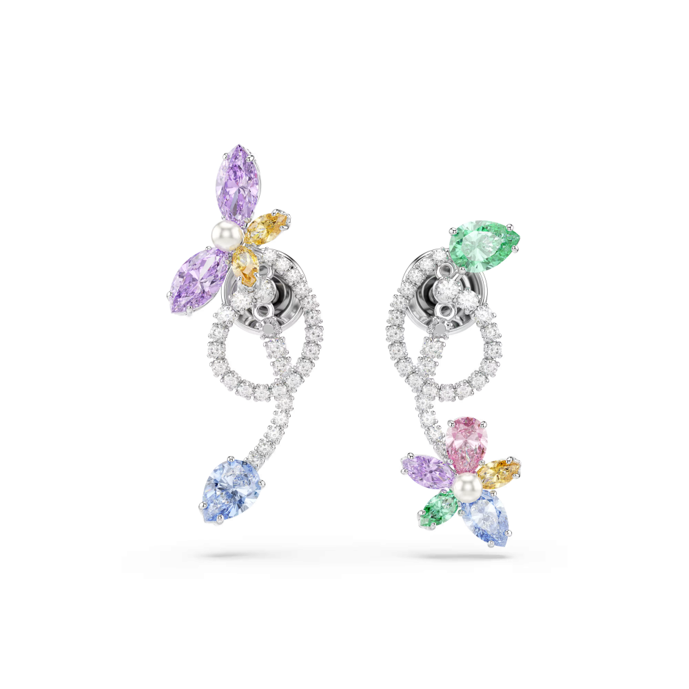 Swarovski - Orecchini Ariana Grande - Placcato Rodio - Multicolore