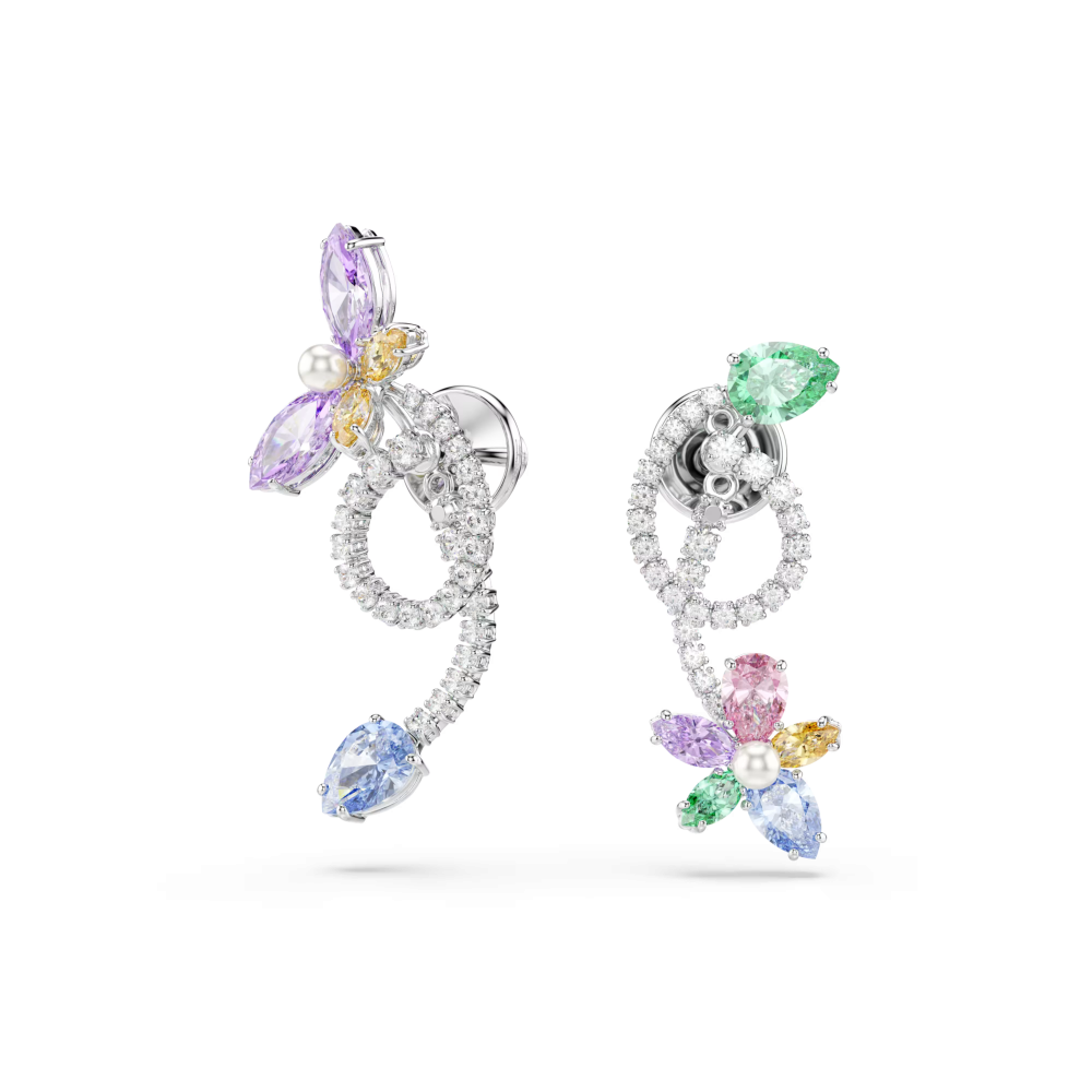 Swarovski - Orecchini Ariana Grande - Placcato Rodio - Multicolore