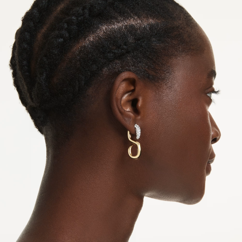 Swarovski - Orecchini Dextera - Bianchi - Mix Di Finiture