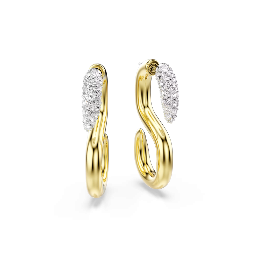 Swarovski - Orecchini Dextera - Bianchi - Mix Di Finiture