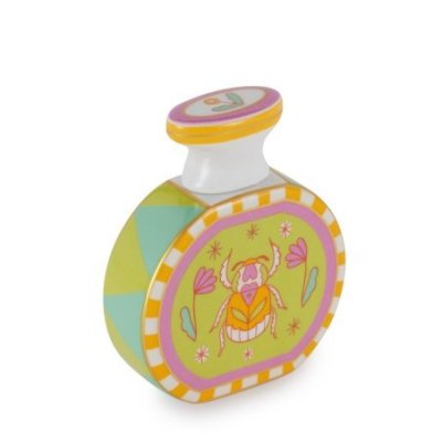 Henriette - Bottiglia Scarabeo - Porcellana - Multicolor