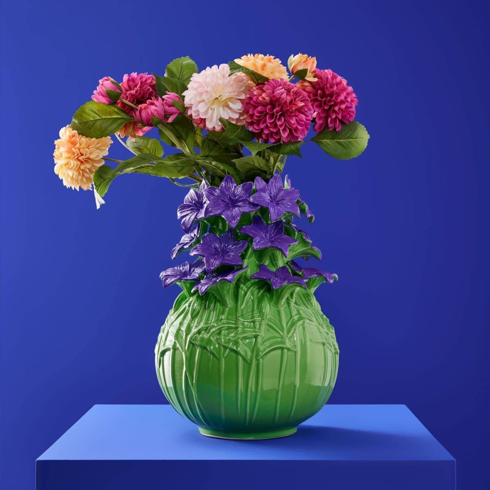 Werner Vos - Vaso Verano - Verde-Viola - Ceramica