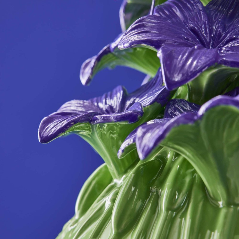 Werner Vos - Vaso Verano - Verde-Viola - Ceramica