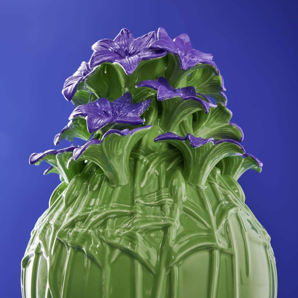 Werner Vos - Vaso Verano - Verde-Viola - Ceramica