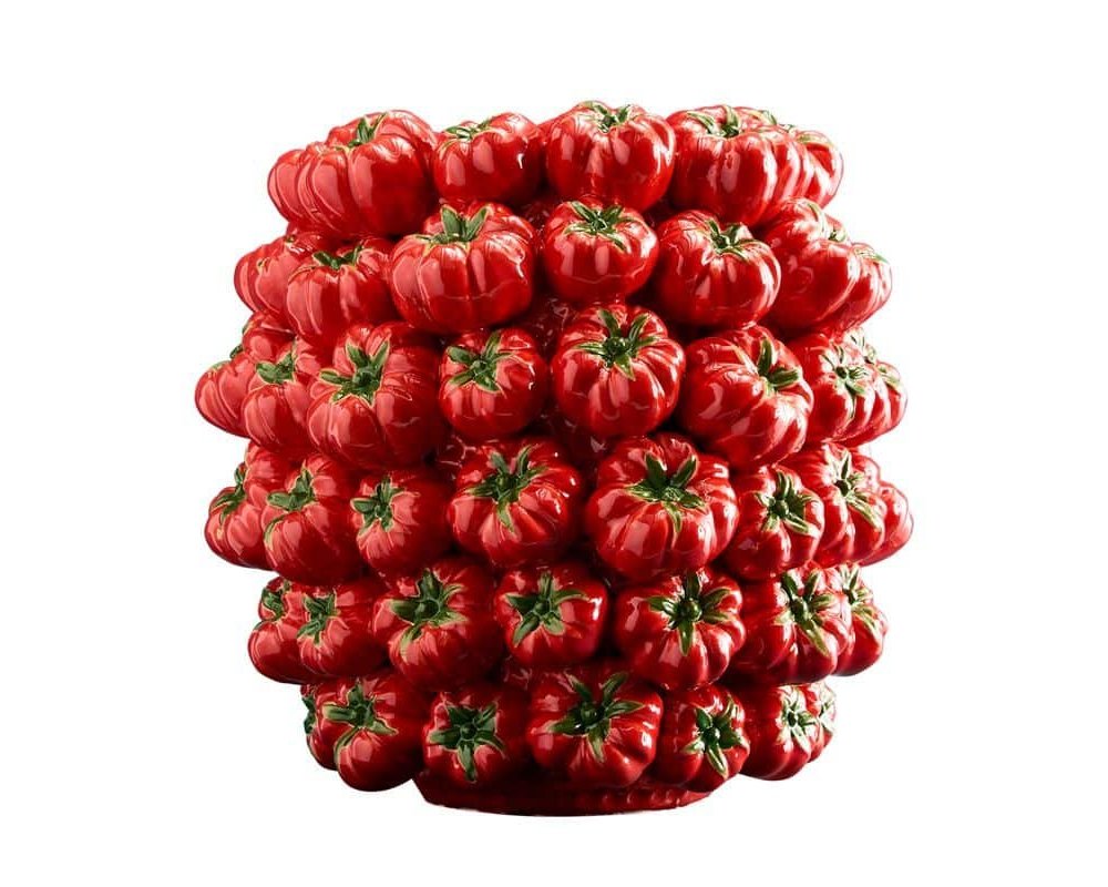 Werner Vos - Vaso Pomodori L - Rosso - Ceramica