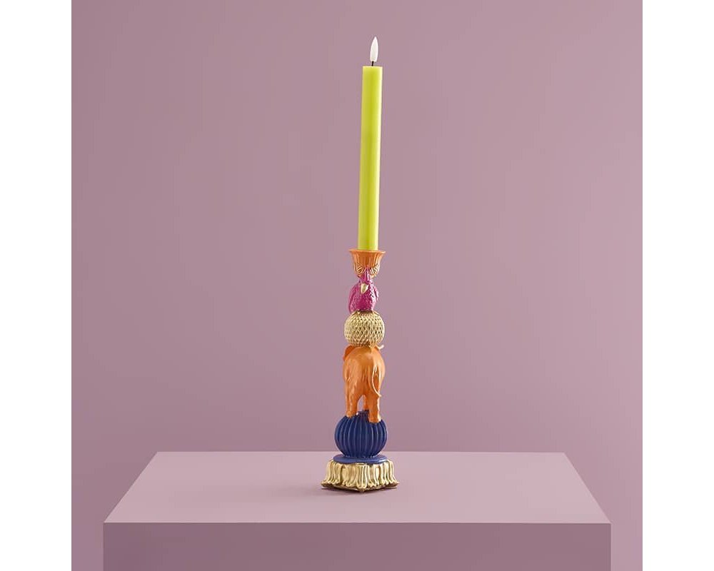 Werner Vos - Candelabro Elefante - Dipinto A Mano