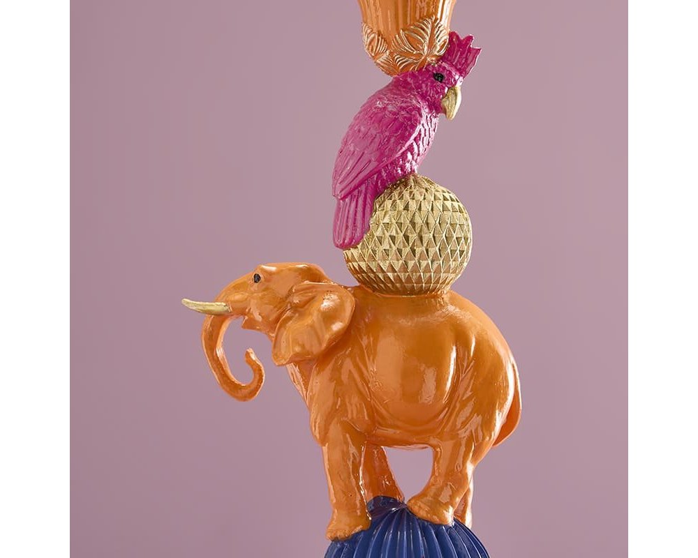 Werner Vos - Candelabro Elefante - Dipinto A Mano