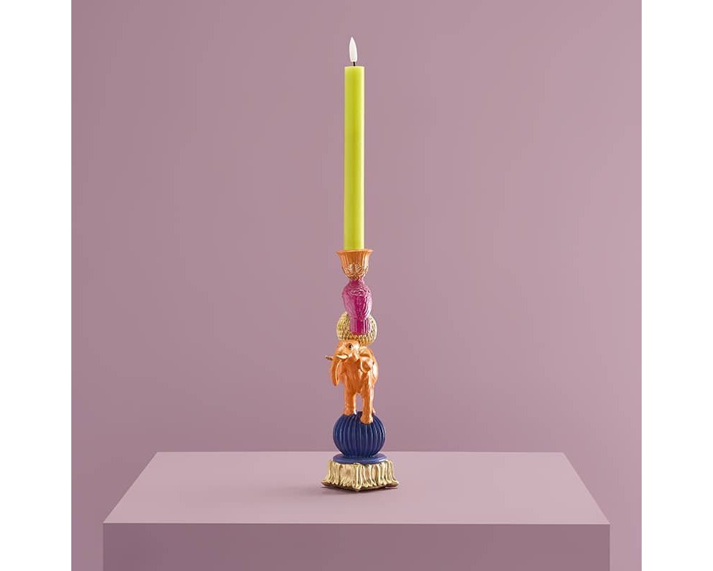 Werner Vos - Candelabro Elefante - Dipinto A Mano