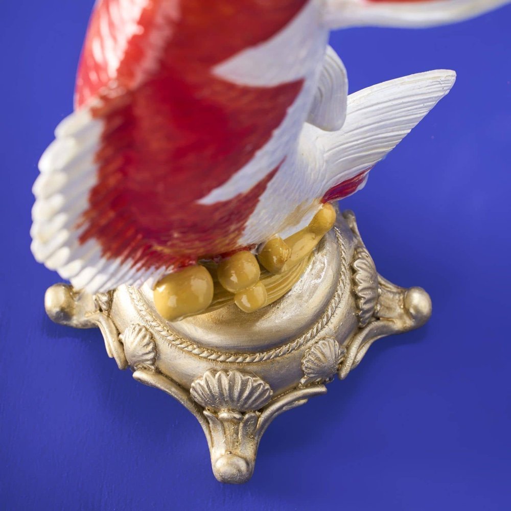 Werner Vos - Candelabro Pesce Koi - Rosso-Bianco-Verde