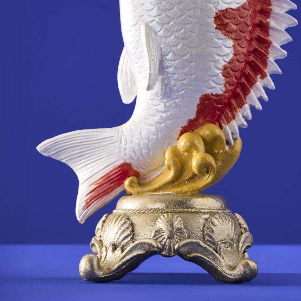 Werner Vos - Candelabro Pesce Koi - Rosso-Bianco-Verde