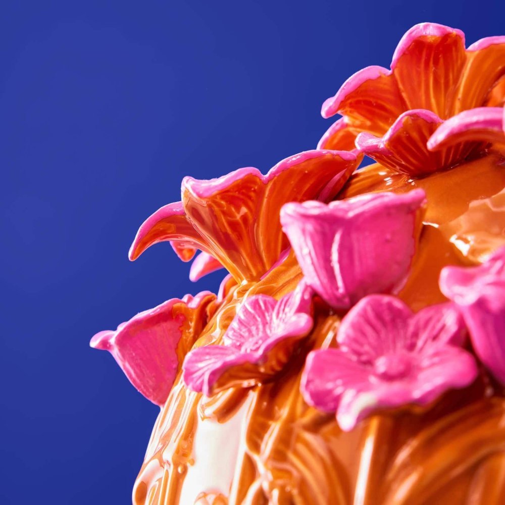 Werner Vos - Vaso Verano - Rosa-Arancio - Ceramica