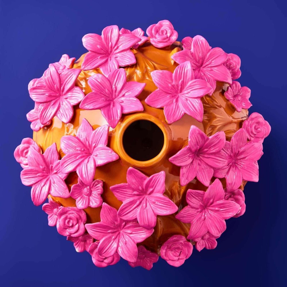 Werner Vos - Vaso Verano - Rosa-Arancio - Ceramica