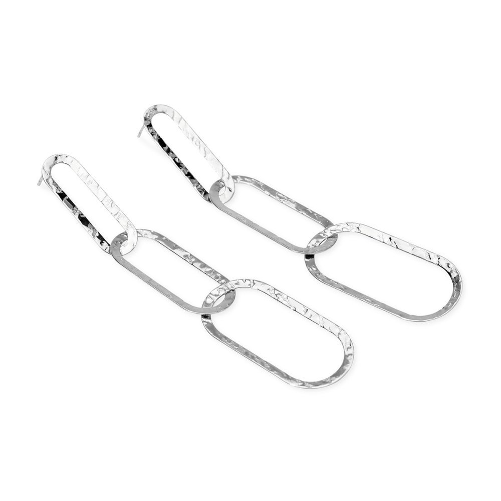 Kidult - Orecchini In Acciaio 316L - Maglie Allungate