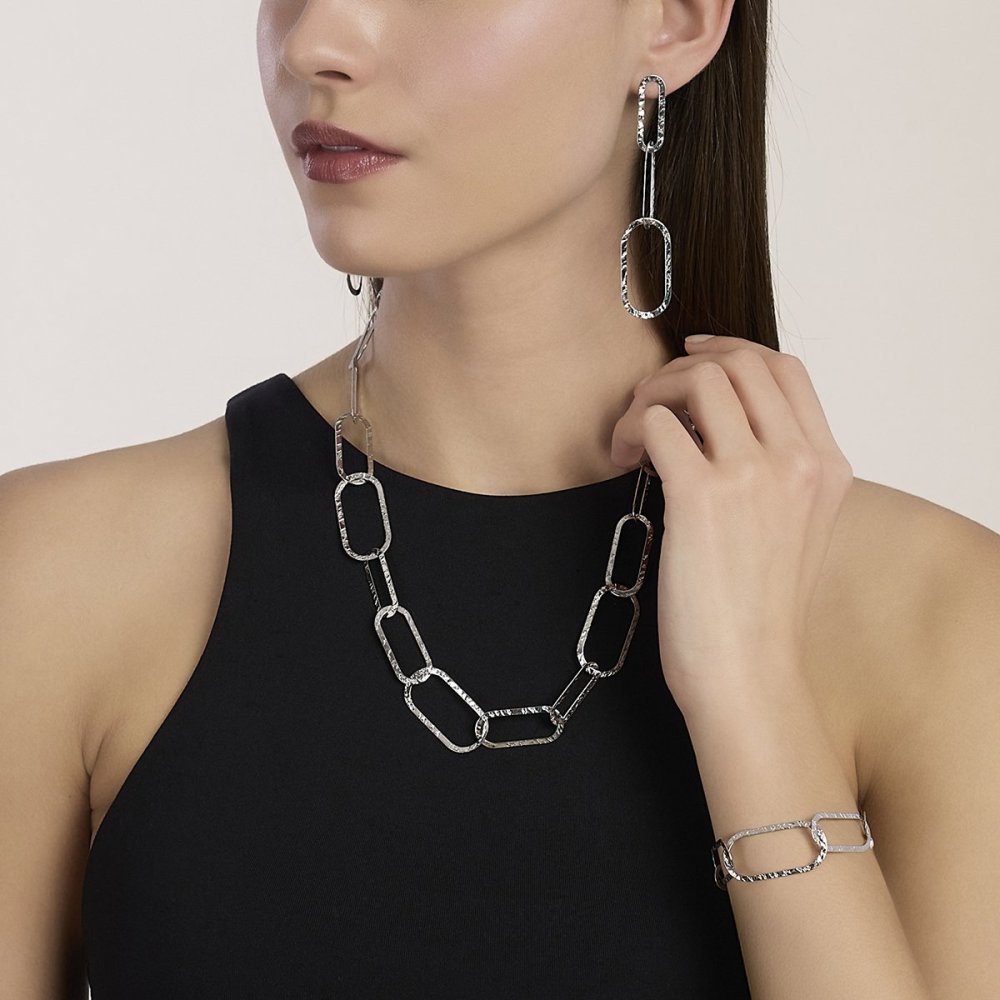 Kidult - Collana 227 - Acciaio 316L - Martellato