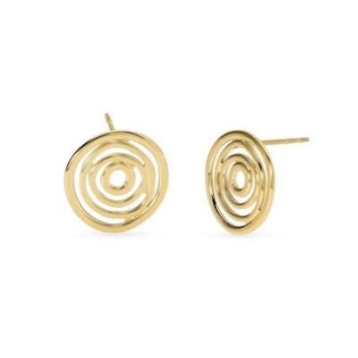 Kidult - Orecchini In Acciaio - Pvd Giallo