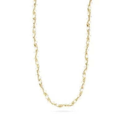 Kidult - Girocollo Acciaio 316L - Pvd Giallo - Perle