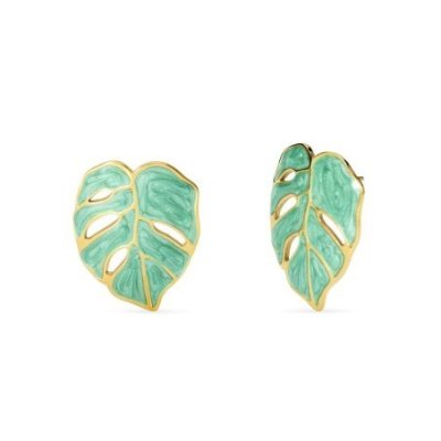 Kidult - Orecchini In Acciaio - Pvd Giallo - Smalto