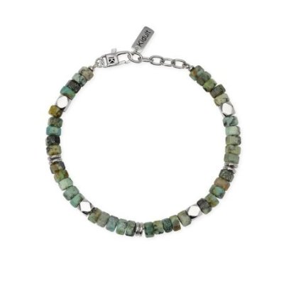 Kidult - Bracciale In Acciaio - Turchese Africano