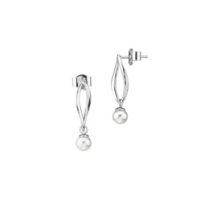 Boccadamo - Orecchini Al Lobo - Foglia Torchon - Perla