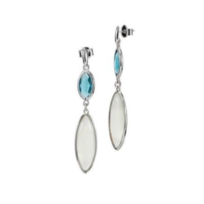 Boccadamo - Orecchini Pendenti - Cristallo Acquamarina