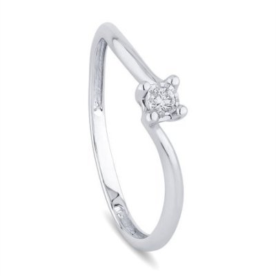 Bliss - Anello Bl Lumina - Oro Bianco - Diamante