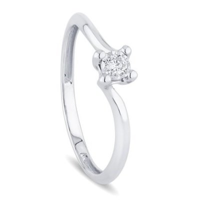 Bliss - Anello Bl Lumina - Oro Bianco - Diamante