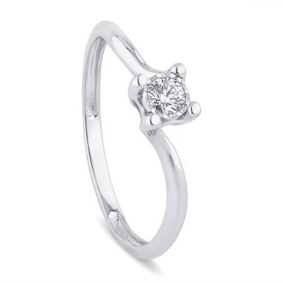 Bliss - Anello Bl Lumina - Oro Bianco - Diamante