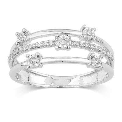 Bliss - Anello Via Lattea - Oro Bianco - Diamante