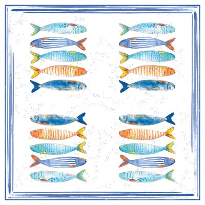 Easy Life - Tovaglioli Bord De Mer - Carta 3 Veli