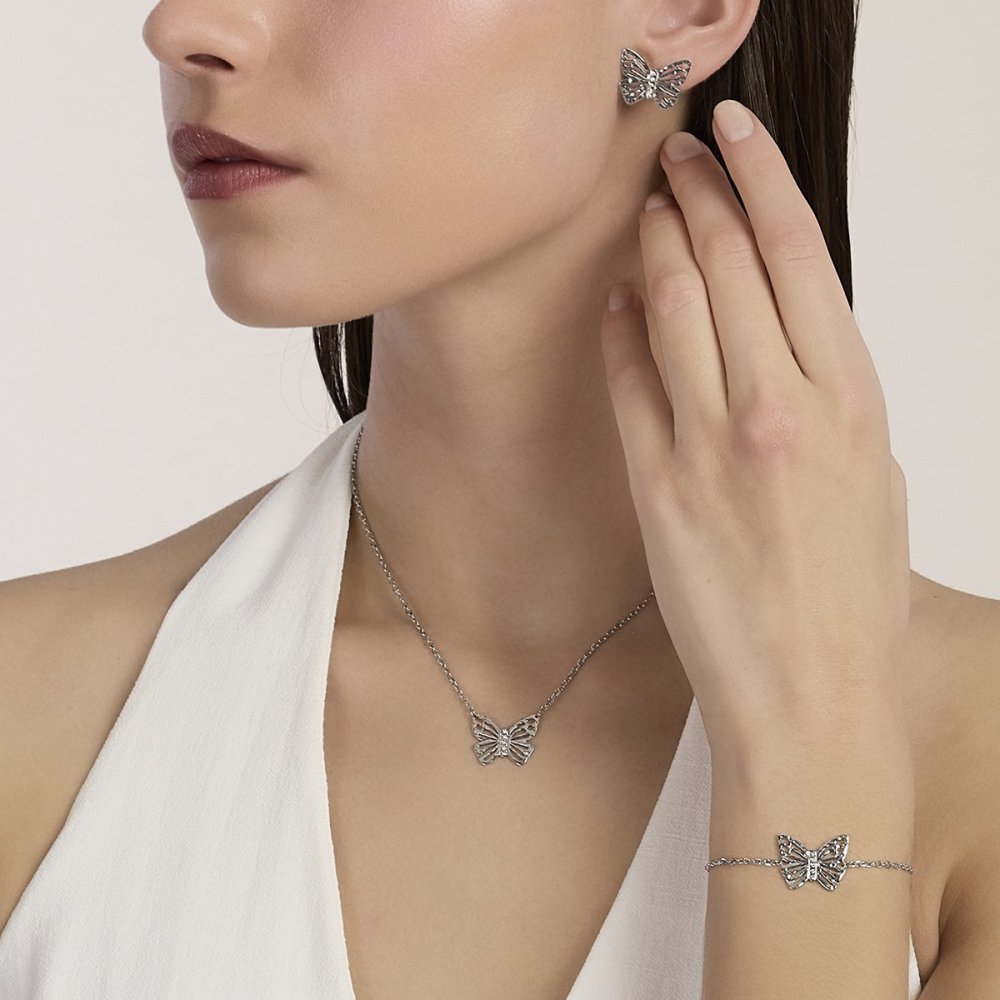 Kidult - Bracciale In Acciaio 316L - Cristalli