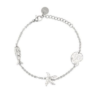 Kidult - Bracciale In Acciaio 316L - Stella - Conchiglia