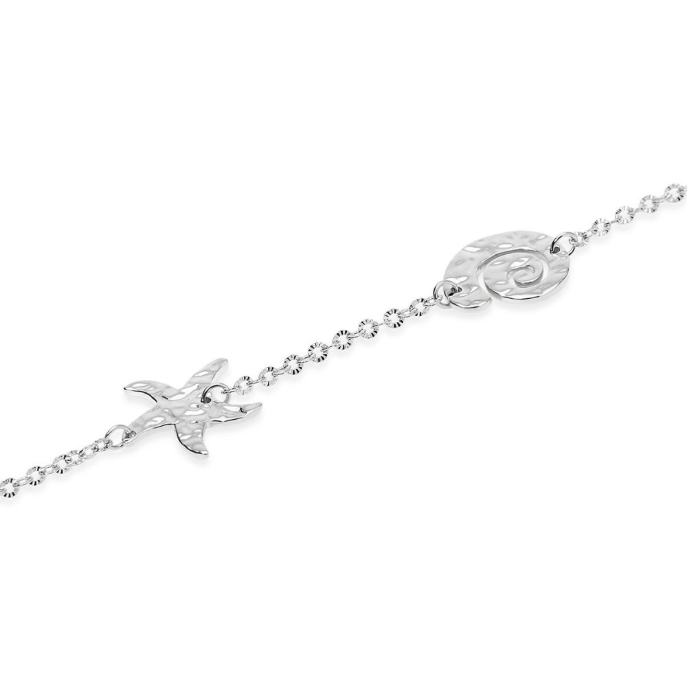 Kidult - Bracciale In Acciaio 316L - Stella - Conchiglia