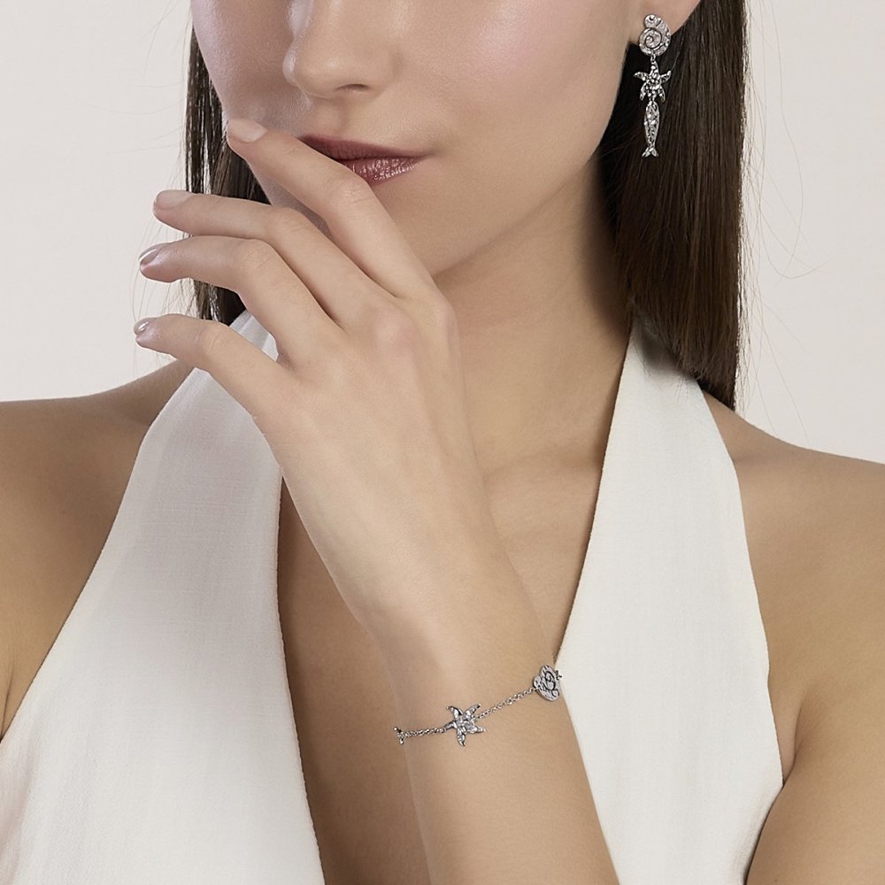 Kidult - Bracciale In Acciaio 316L - Stella - Conchiglia