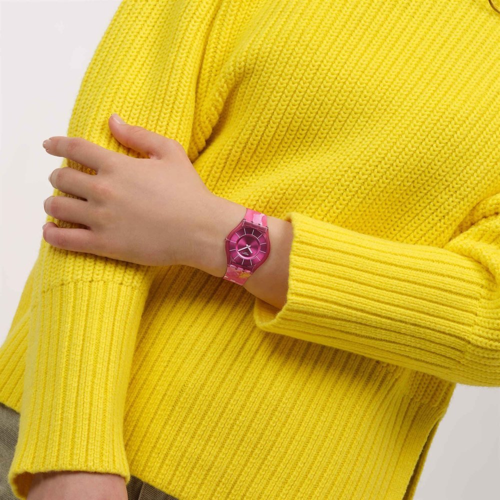 Swatch - Paradise Petals - Orologio Rosa - Skin