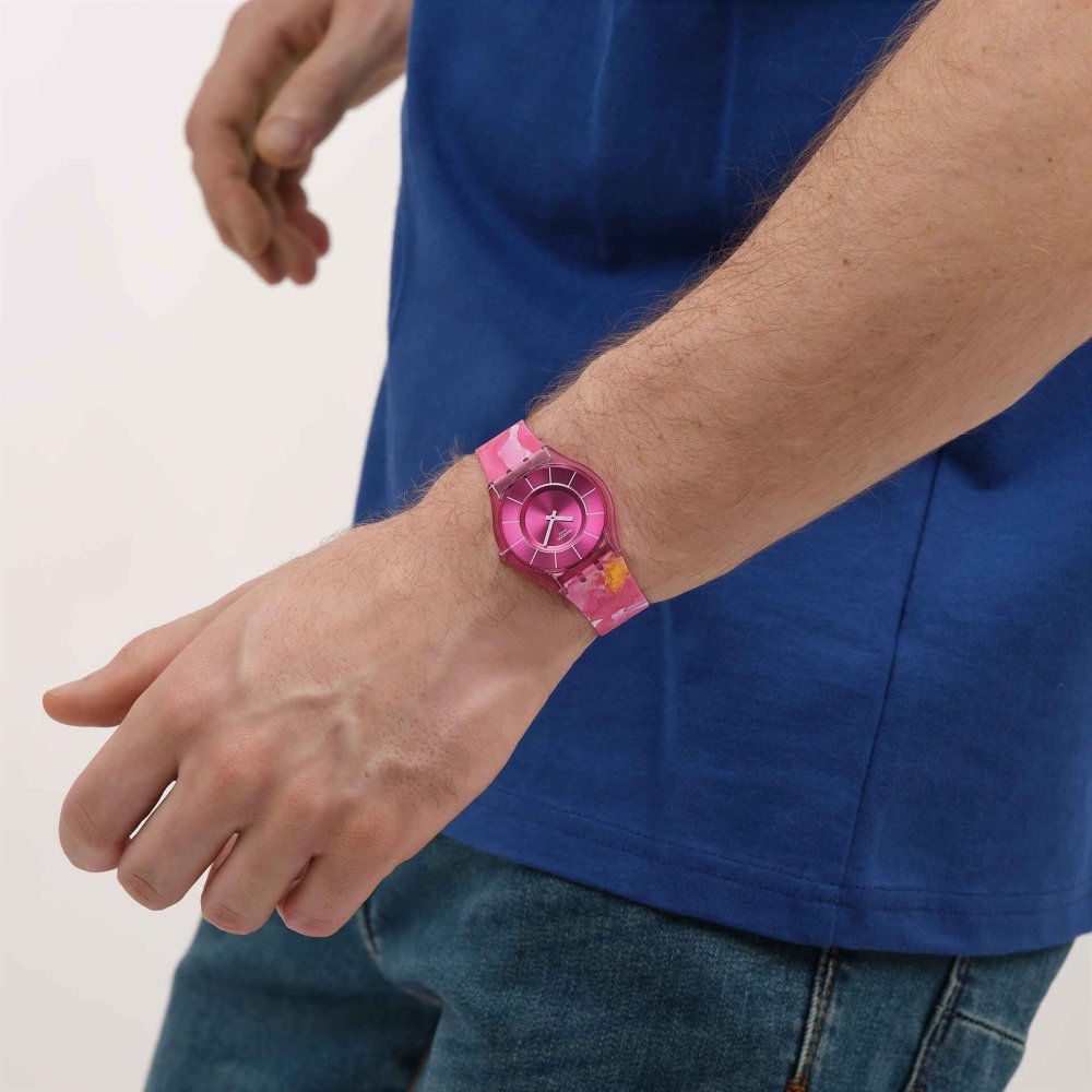 Swatch - Paradise Petals - Orologio Rosa - Skin