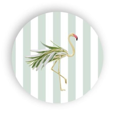 Wd Lifestyle - Sottopentola Fenicottero - Ceramica - 18 Cm