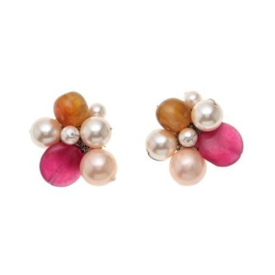 Ottaviani - Orecchini Con Perle E Agata - Eleganza