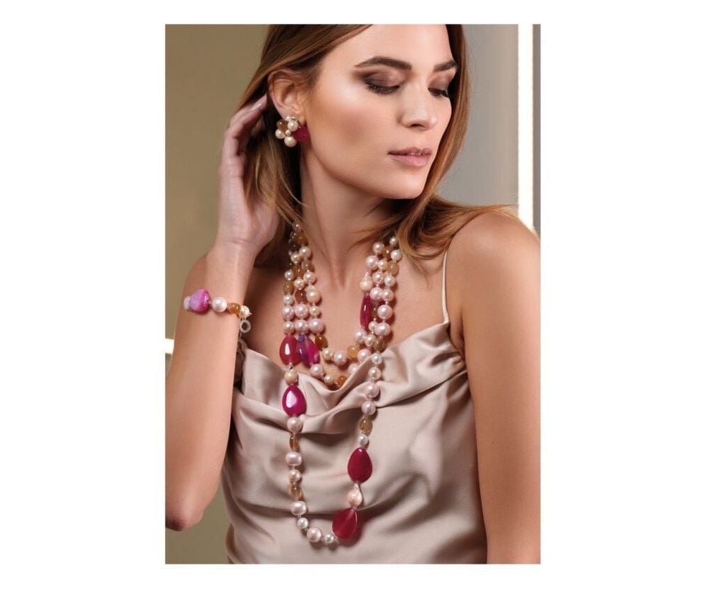 Ottaviani - Collana Con Perle E Agata - Eleganza