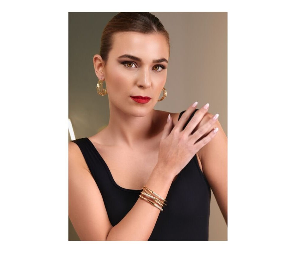 Ottaviani - Orecchini Rodiati - Perle - Cubic Zirconia