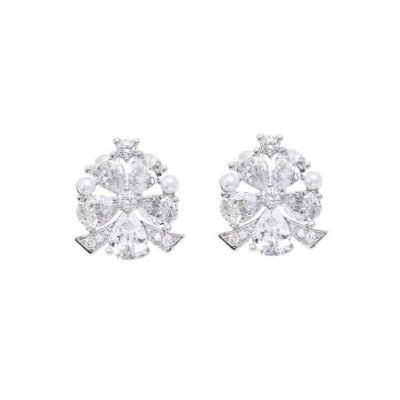 Ottaviani - Orecchini Rodiati - Perle - Zirconia