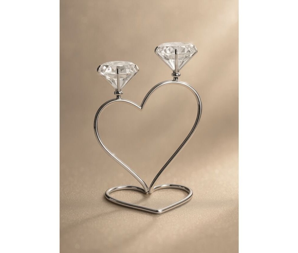 Ottaviani - Candeliere Cuore - 2 Fiamme - Elegante