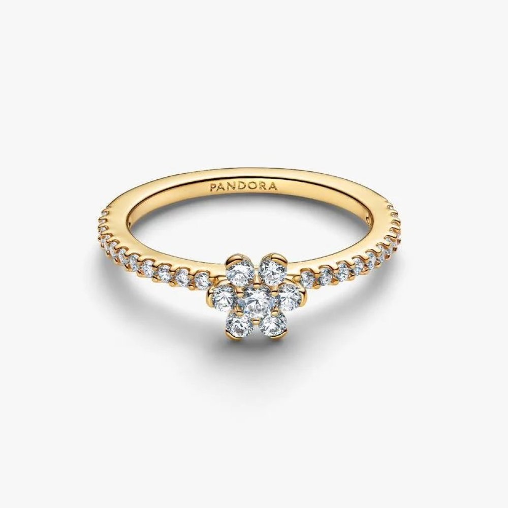 Anello Fiore Scintillante
