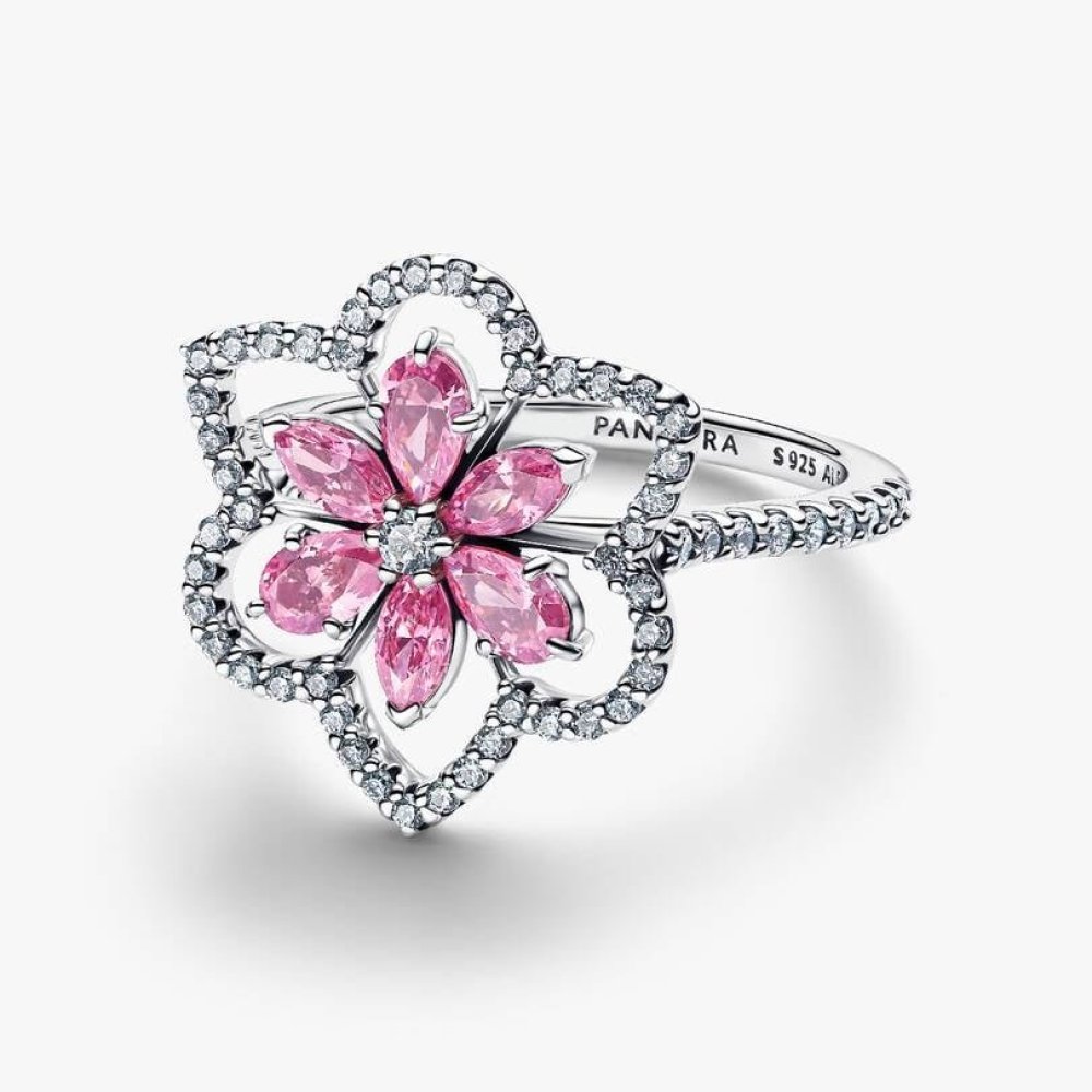 Anello Cocktail Doppio Fiore