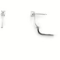 Orecchini A Gancio Donna Argento 925 4Us Cesare Paciotti Zirconi 4Uor6118W