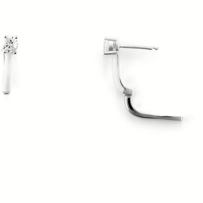 Orecchini A Gancio Donna Argento 925 4Us Cesare Paciotti Zirconi 4Uor6118W